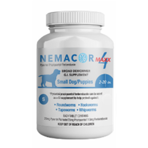 Nemacor Max 4 Small Dog (2-20Lb) 2 CT
