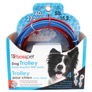 Tie Out Trolley (Boss Pet) P5050 50 FT