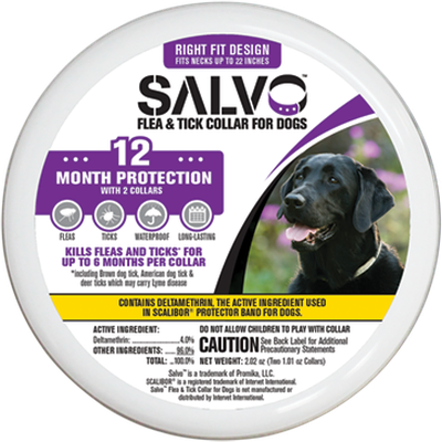 Salvo Flea & Tick Collar Large Dog 22" PURPLE