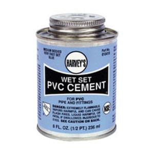 Harvey'S Pvc Cement, Wet Set 8OZ