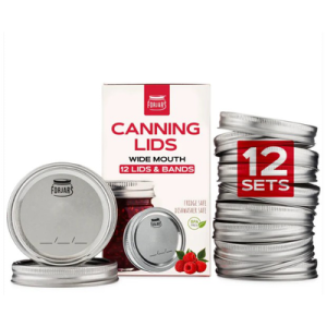 Fj Canning Lids & Rings Wide Mouth 12 CT