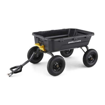 Gorilla Cart Hd Poly, Dump, 1500Lb* 12 CUFT