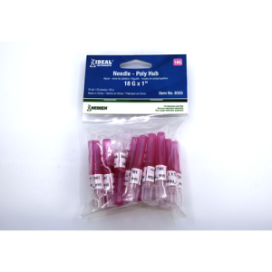 Needle 18 X 1 Poly Hub 25 PACK