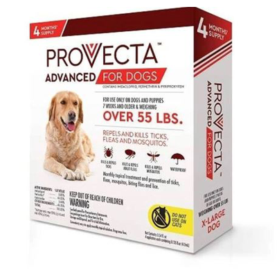 Provecta Advanced For Dogs Xlg 4 Mo 55+ LBS